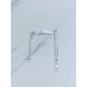 925 Sterling Silver ID Bracelet cuban
